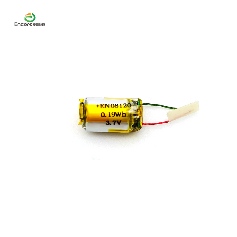 08120 50mAh নলাকার 3.7v লিপো ব্যাটারি