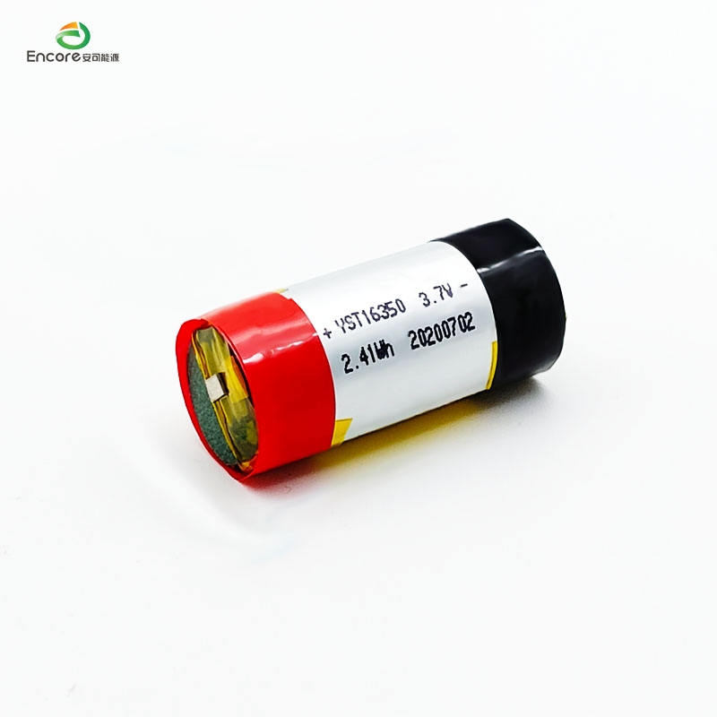 16350 সিলিন্ডার 650mah লিপো ব্যাটারি