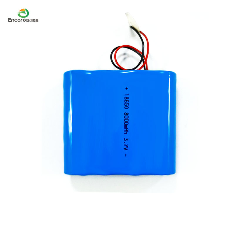 18650 8000mAh 3.7V লিথিয়াম আয়ন ব্যাটারি প্যাক