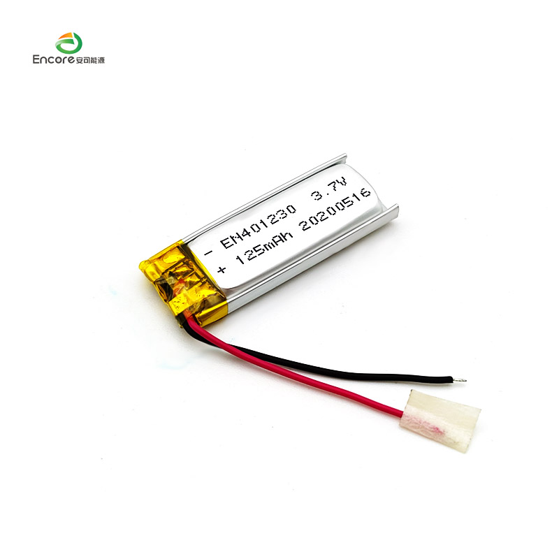 3.7v 125mah স্মার্ট পরিধানযোগ্য ডিভাইস লিপো ব্যাটারি