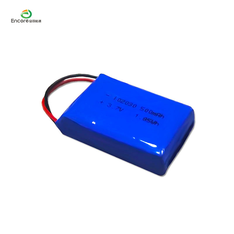 3.7v 500mah 1.85wh lipo ব্যাটারি